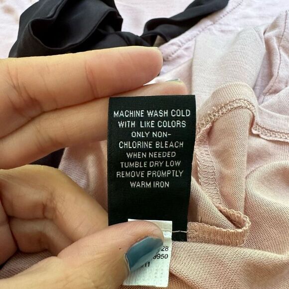 JASON WU for Target Blush Pink Vneck Bow Tie Short Sleeve Blouse size Medium NEW - Picture 9 of 10